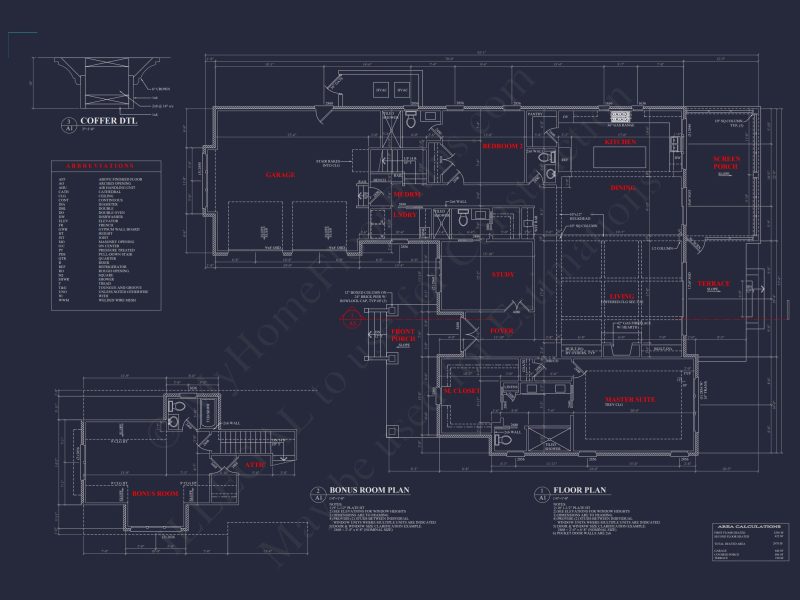 Modern Craftsman house Plan with 1.5 Floors, CAD Designs, and Blueprint