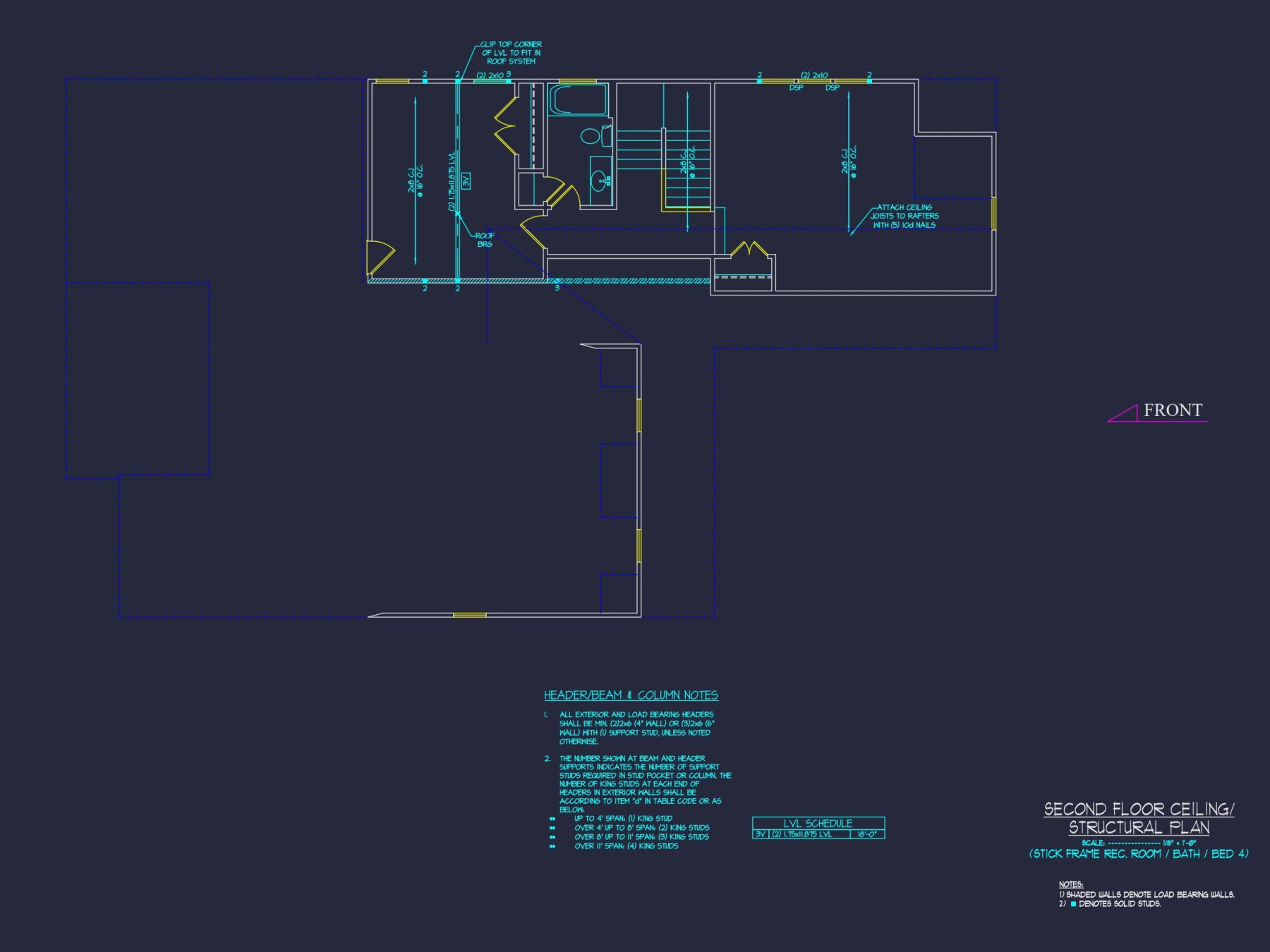 Modern Craftsman house Plan with 1.5 Stories and Open Floor Plan