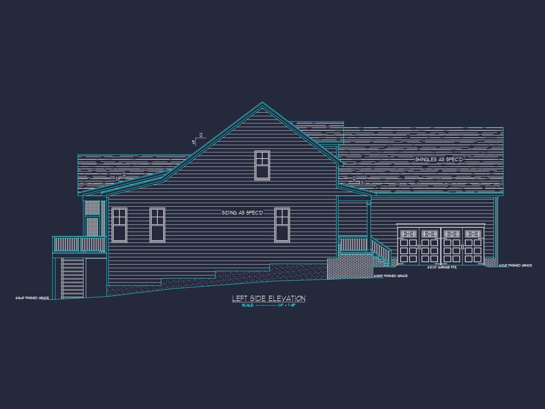 Modern Craftsman house Plan with 1.5 Stories and Open Floor Plan