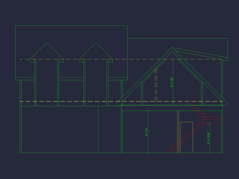 Modern Craftsman house Plan with 1.5 Stories and Open Floor Plan