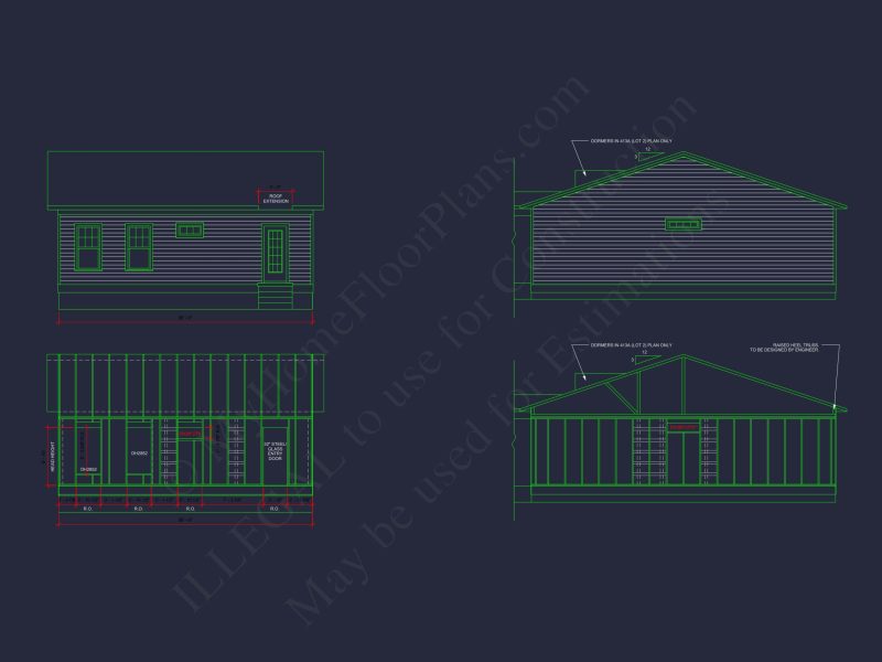 Modern Craftsman house Plan with 2 Bedrooms and Floor Plan