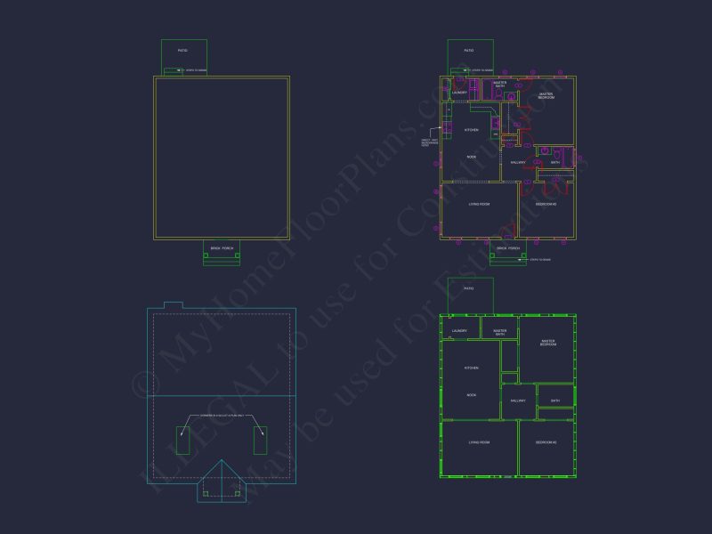 Modern Craftsman house Plan with 2 Bedrooms and Floor Plan