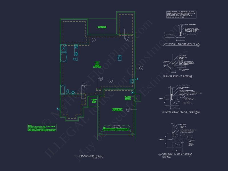 Modern Craftsman house Plan with 2 Floors & 3 Bedrooms
