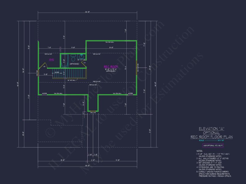 Modern Craftsman house Plan with 2 Floors and CAD Designs