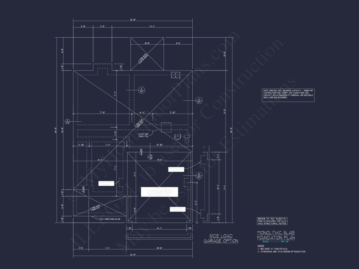 Modern Craftsman house Plan with 2 Floors and CAD Designs