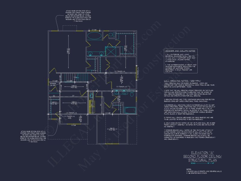 Modern Craftsman house Plan with 2 Floors and CAD Designs