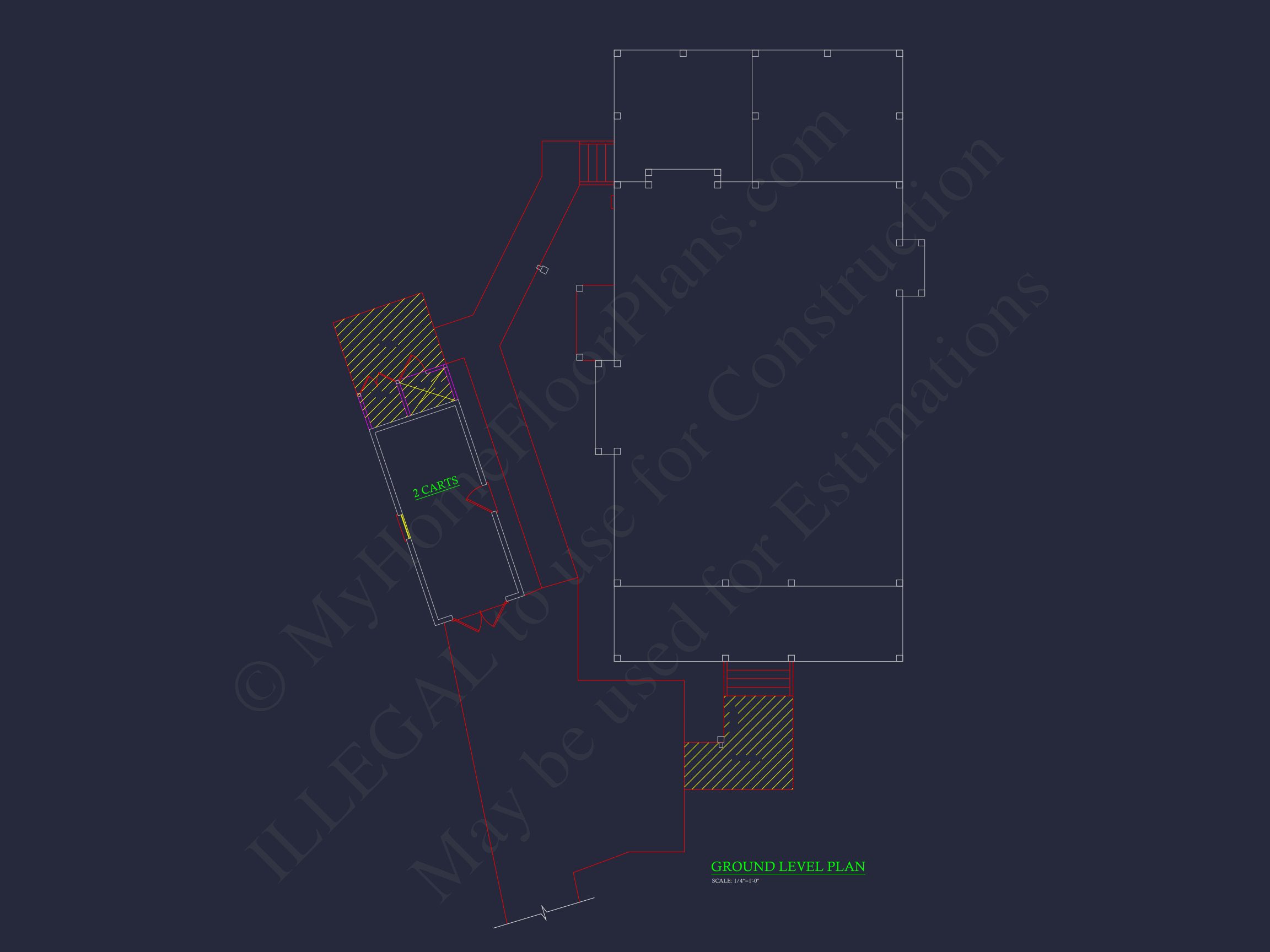 Modern Craftsman house Plan with 2 Floors and Detached Garage