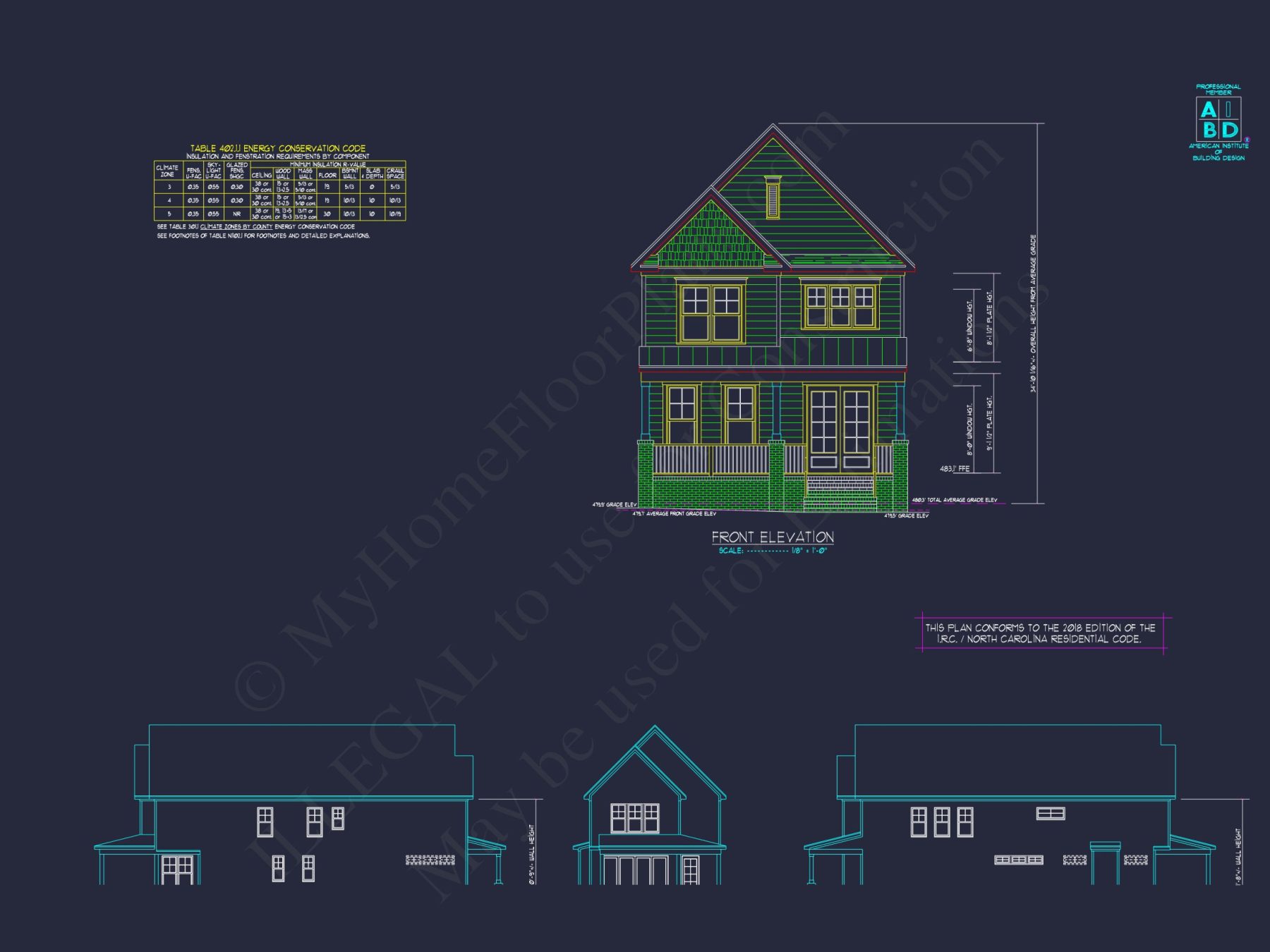 Modern Craftsman house Plan with 2 Floors and Unique Features