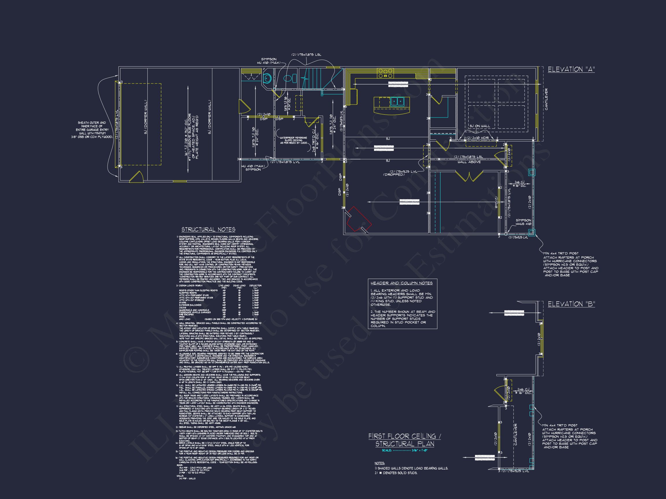 Modern Craftsman Home Plan with 2 Floors and Unique Features