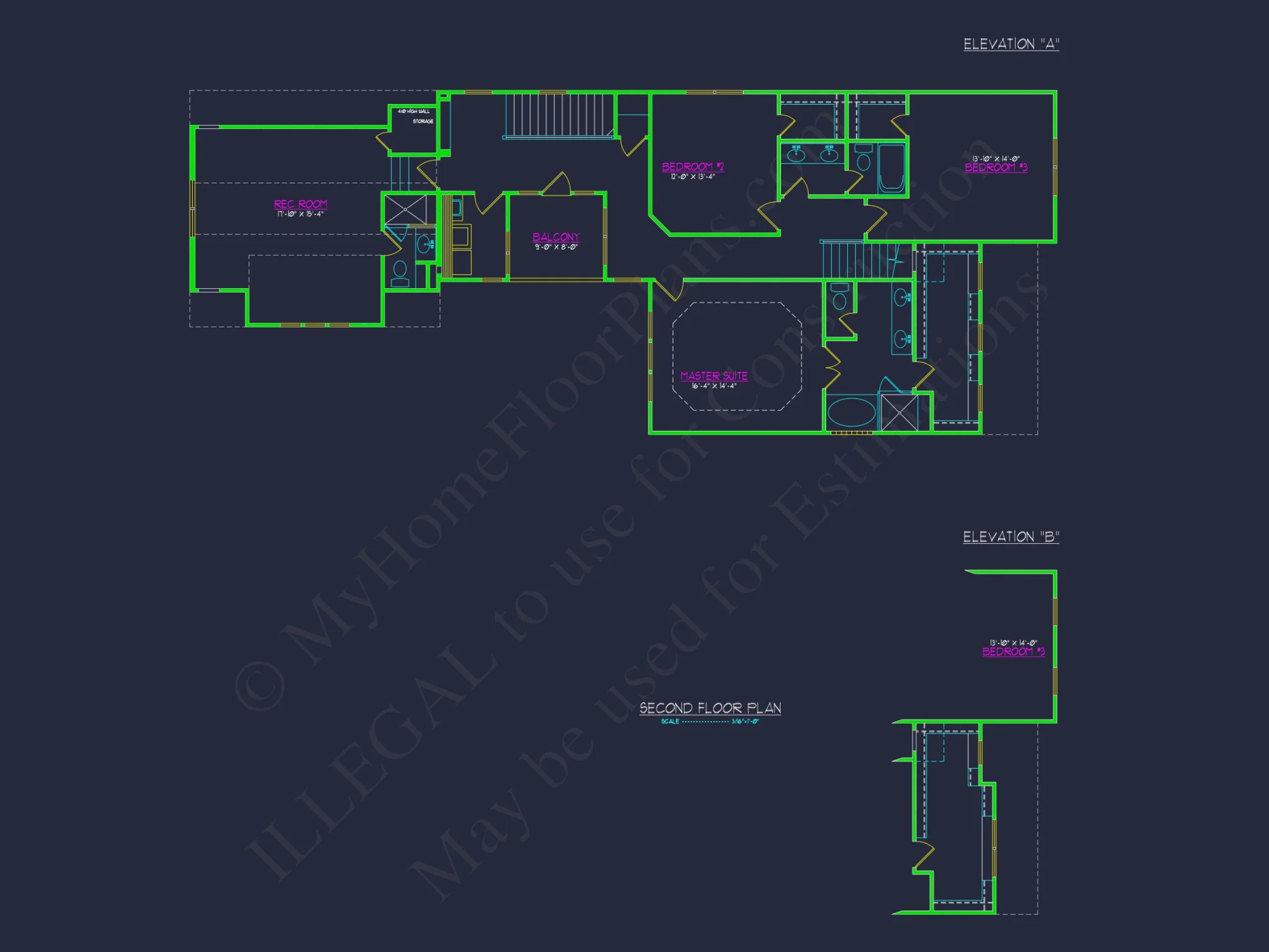 Modern Craftsman house Plan with 2 Floors and Unique Features