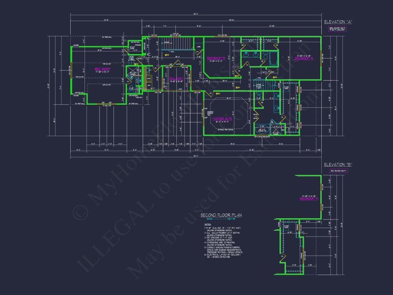 Modern Craftsman house Plan with 2 Floors and Unique Features