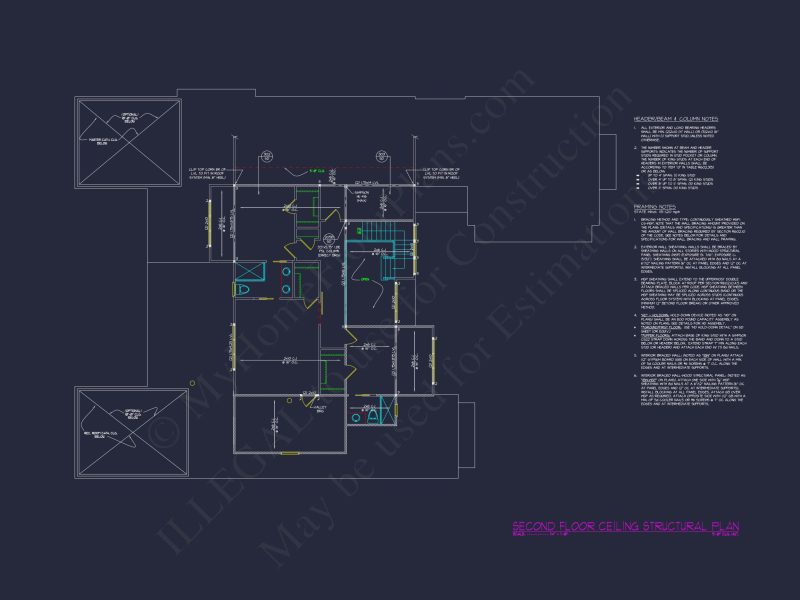 Modern Craftsman house Plan with 2-Story Blueprint Designs