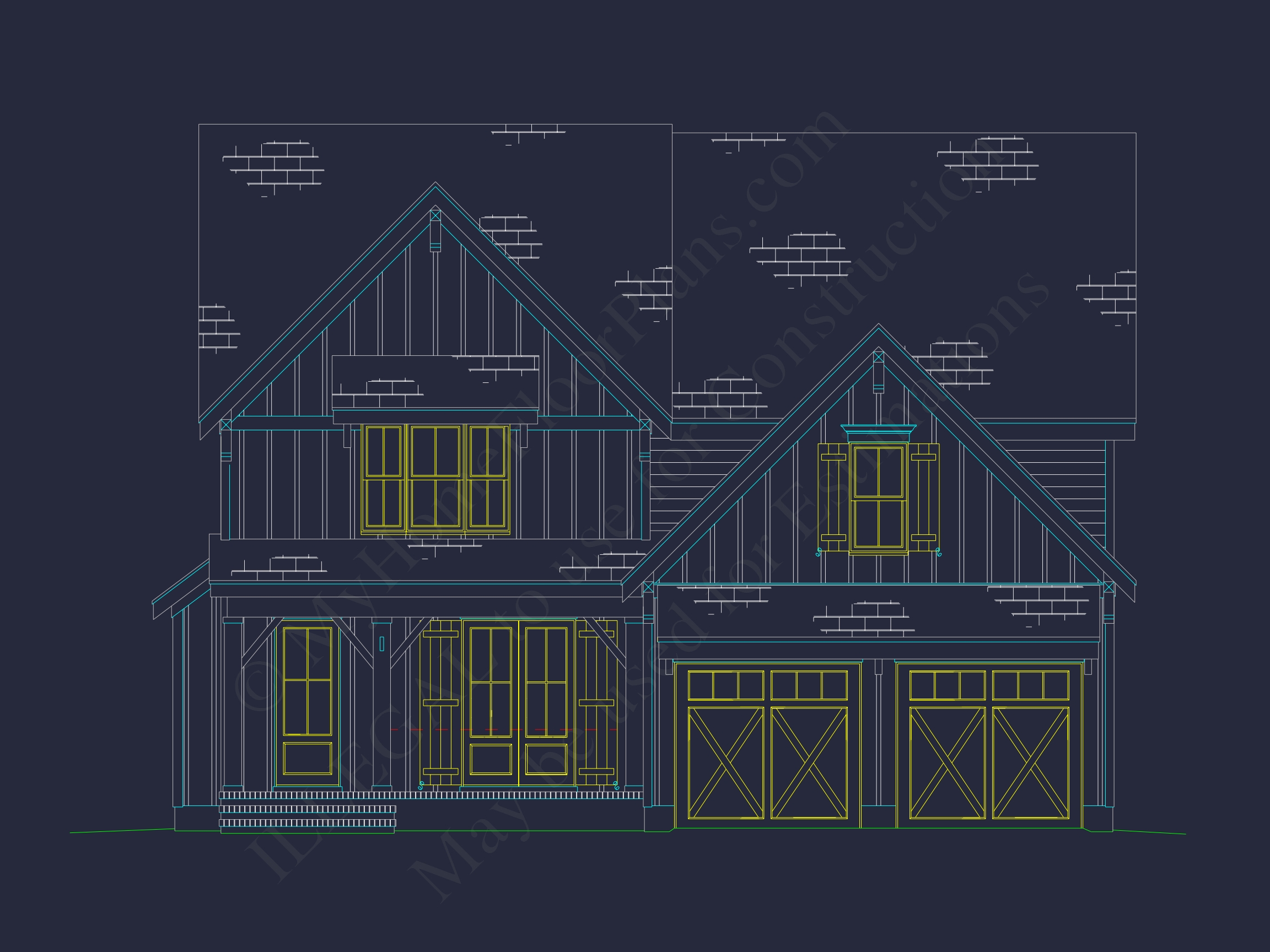 Modern Craftsman Home Plan with 2.5 Floors and 4 Bedrooms