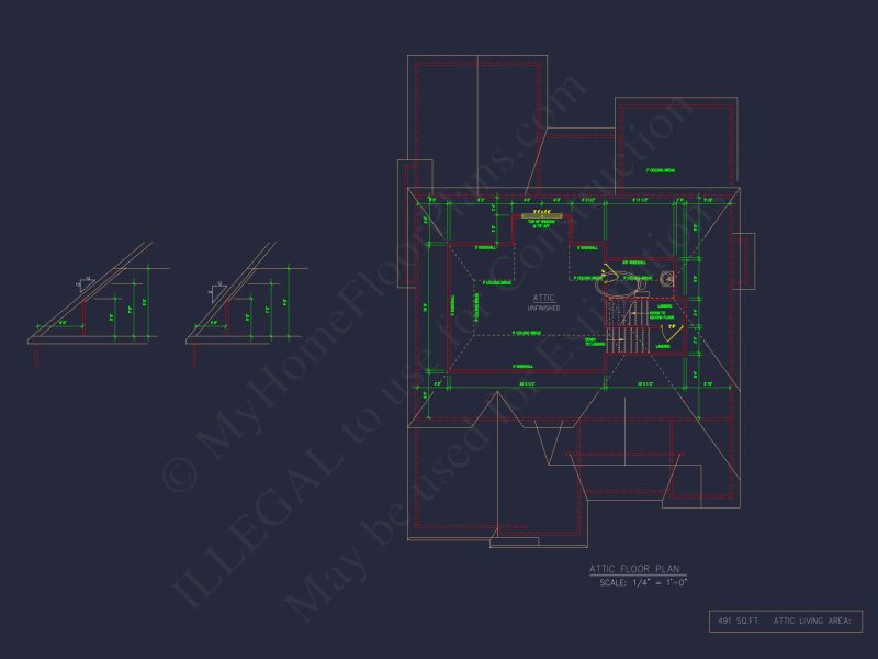 Modern Craftsman house Plan with 2.5 Floors and Spacious Designs