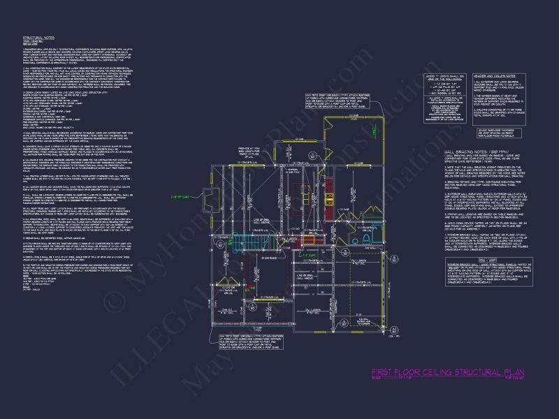 Modern Craftsman house Plan with 3 Floors and Detailed CAD Designs