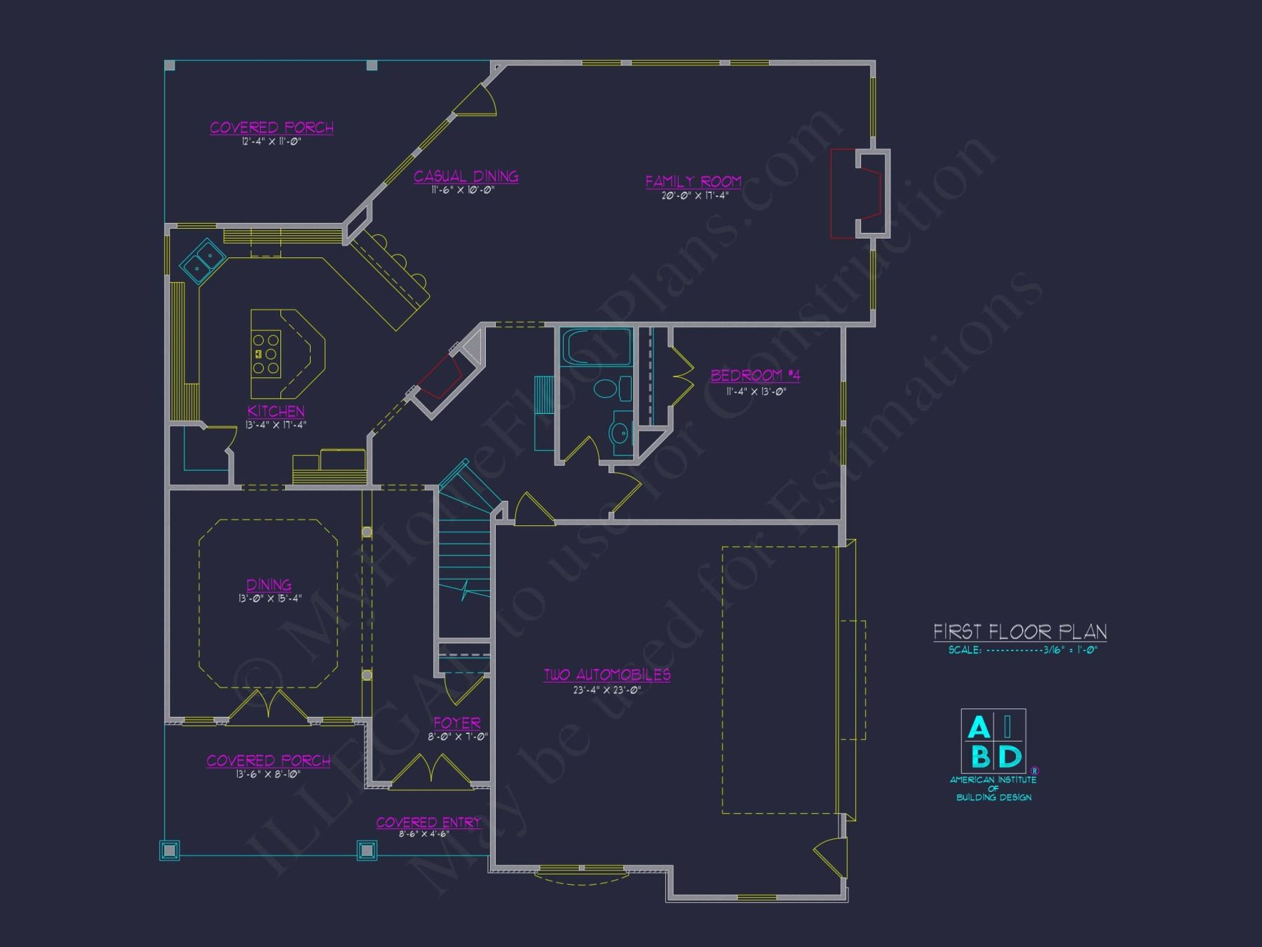 Modern Craftsman house Plan with 3 Floors and Luxury Features