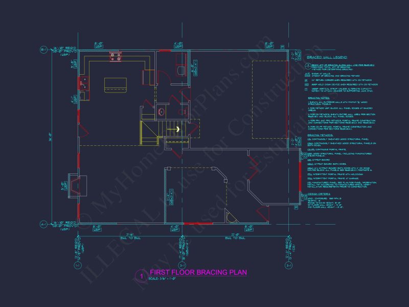 Modern Craftsman house Plan with 3 Floors and Open Floor Design