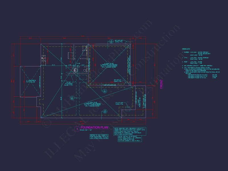 Modern Craftsman house Plan with 3 Floors and Open Floor Design