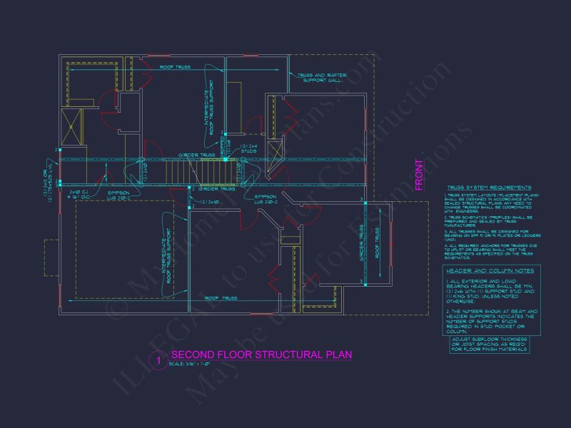 Modern Craftsman house Plan with 3 Floors and Open Floor Design