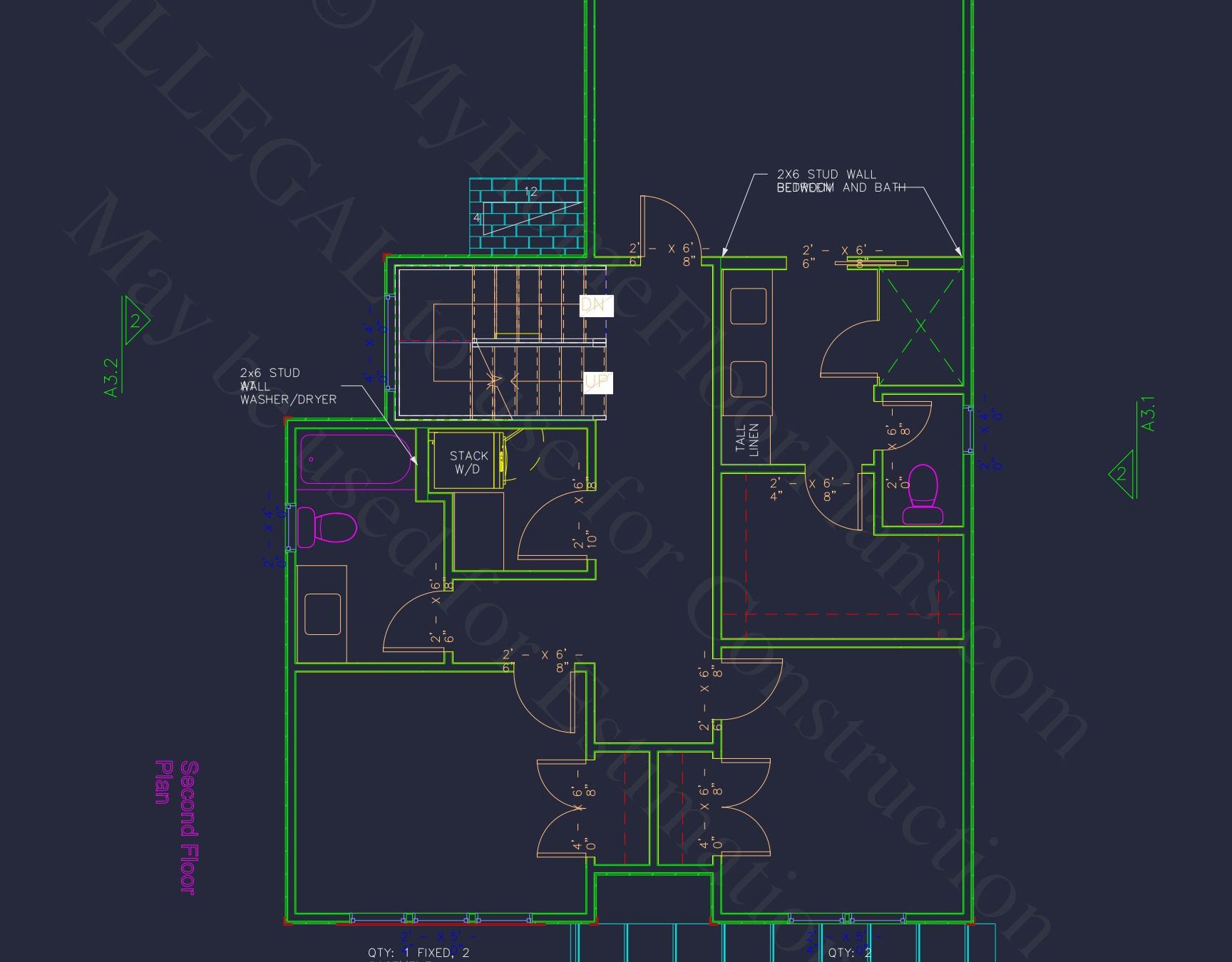Modern Craftsman house Plan with 3 Floors and Rooftop Terrace