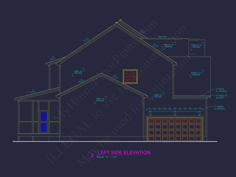 Modern Craftsman house Plan with 3 Floors and Spacious Design