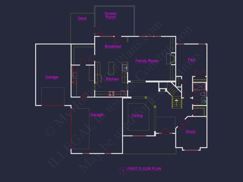 Modern Craftsman house Plan with 3 Floors and Spacious Design