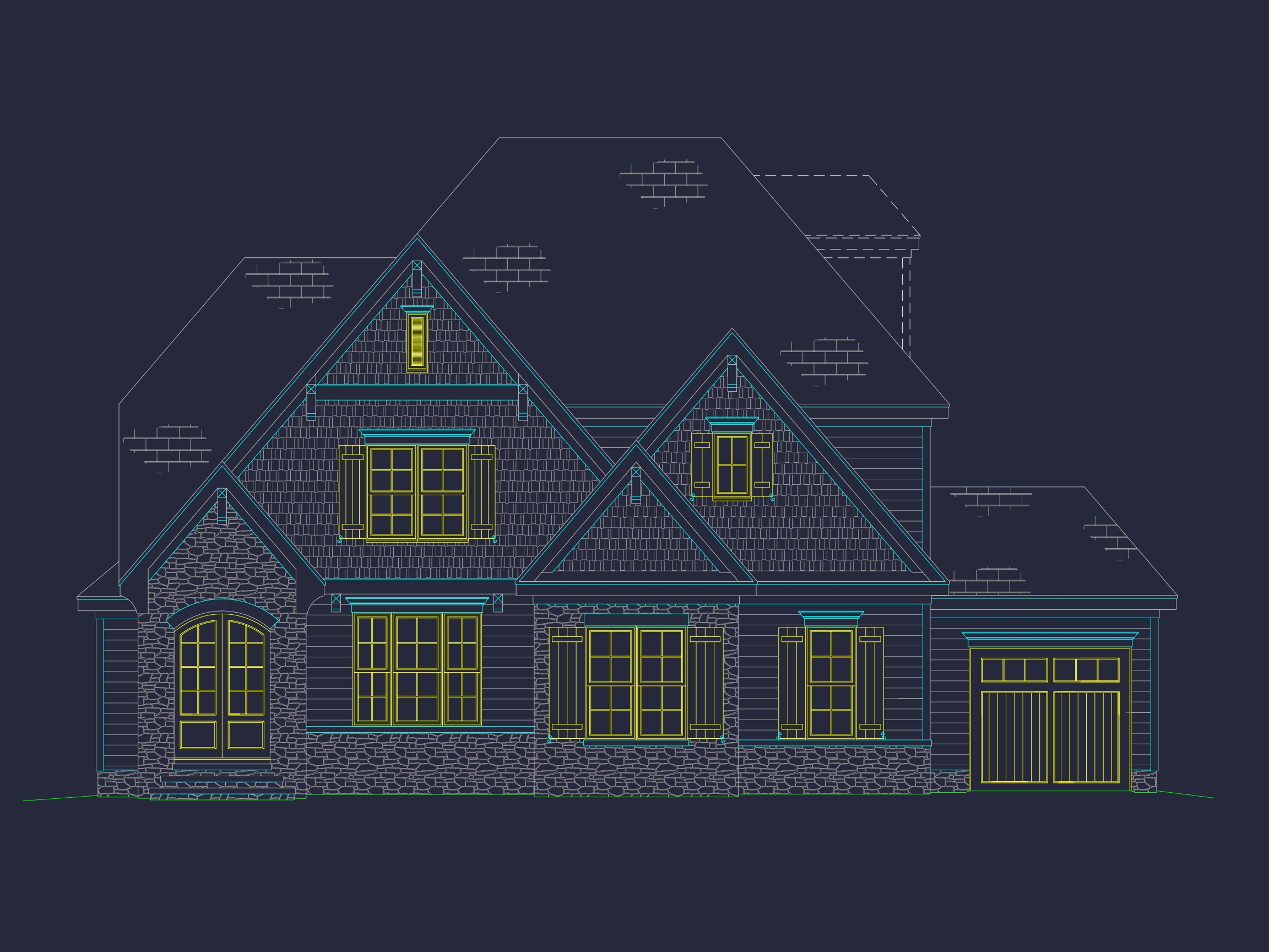 Modern Craftsman Home Plan with 3 Floors and Unique Designs