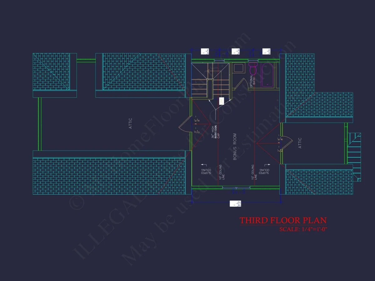 Modern Craftsman house Plan with 3-Story Floor Blueprint Designs