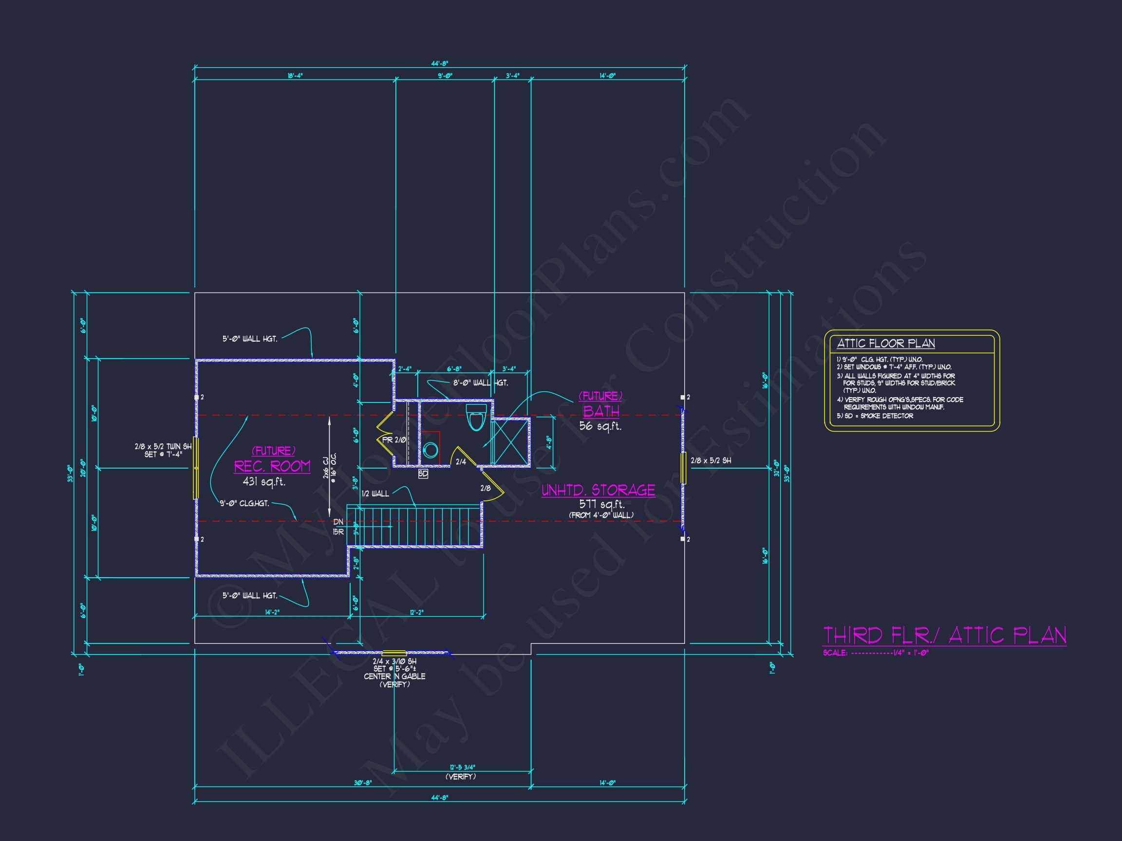 Modern Craftsman house Plan with 3D Floor Plans and CAD Designs