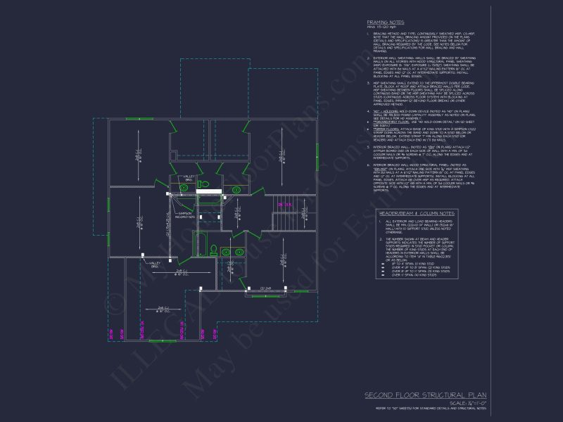 Modern Craftsman house Plan with 4 Bedrooms and 2 Floors