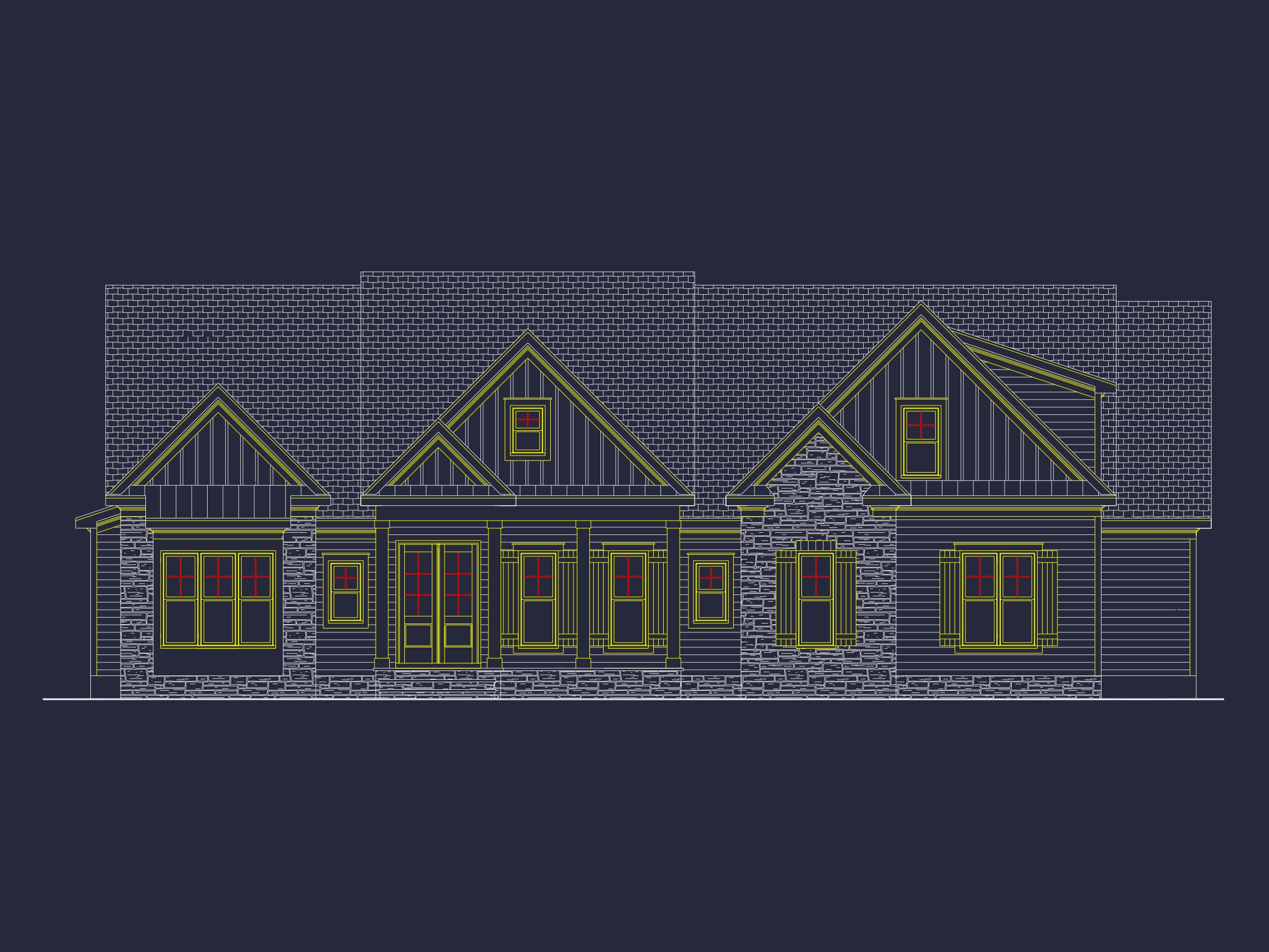 Modern Craftsman Home Plan with 4 Bedrooms and 2 Floors