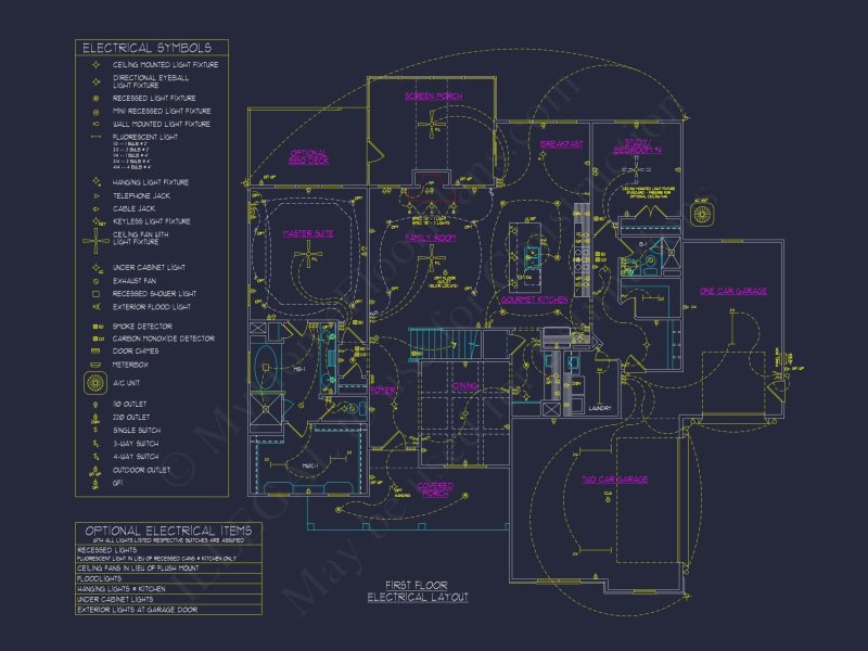 Modern Craftsman house Plan with 4 Beds & 2-Story CAD Design
