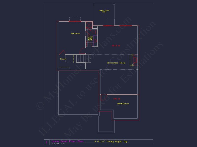 Modern Craftsman house Plan with 4 Beds and 3 Stories