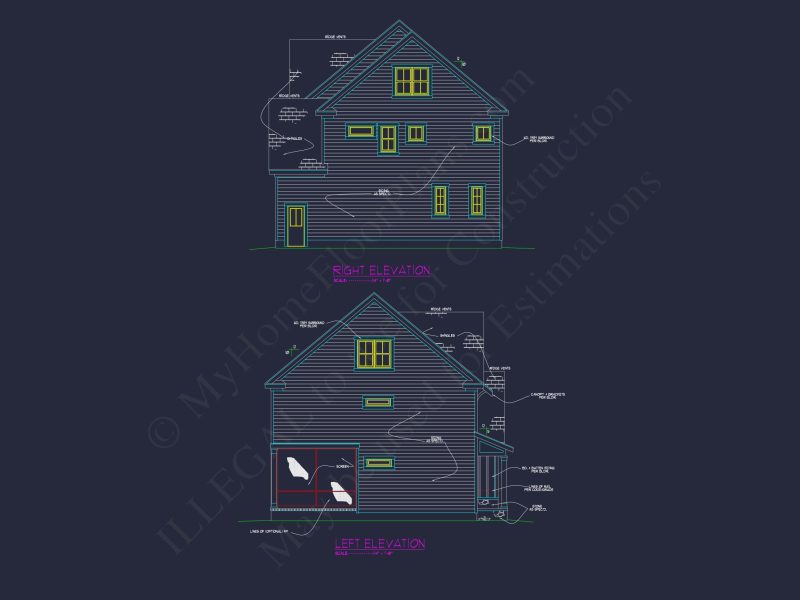 Modern Craftsman house Plan with Architectural Designs