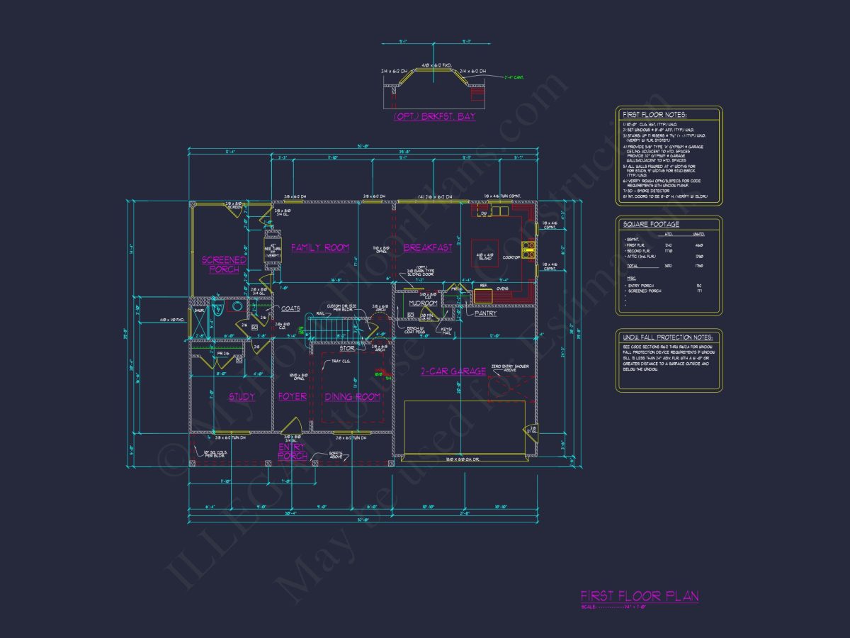 Modern Craftsman house Plan with Architectural Designs