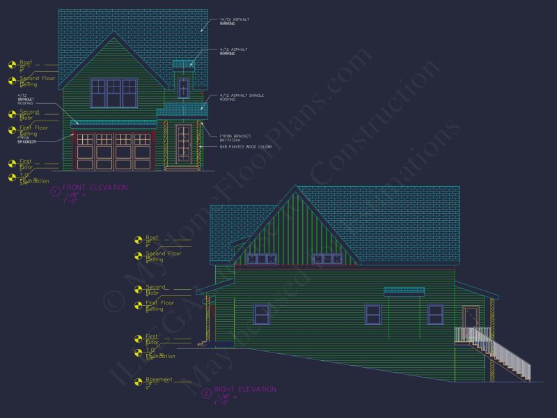 Modern Craftsman house Plan with Basement and Bonus Room