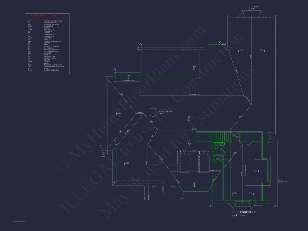 Modern Craftsman house Plan with Bonus Room and 1.5 Floors