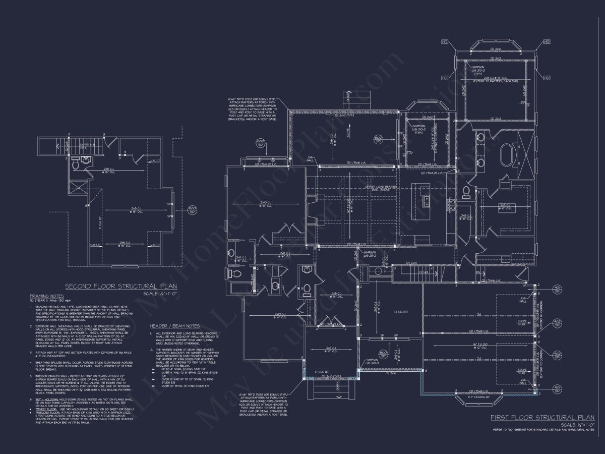 Modern Craftsman house Plan with Bonus Room and 1.5 Floors