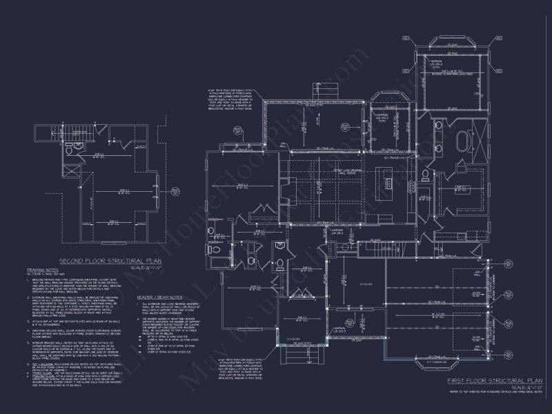 Modern Craftsman house Plan with Bonus Room and 1.5 Floors