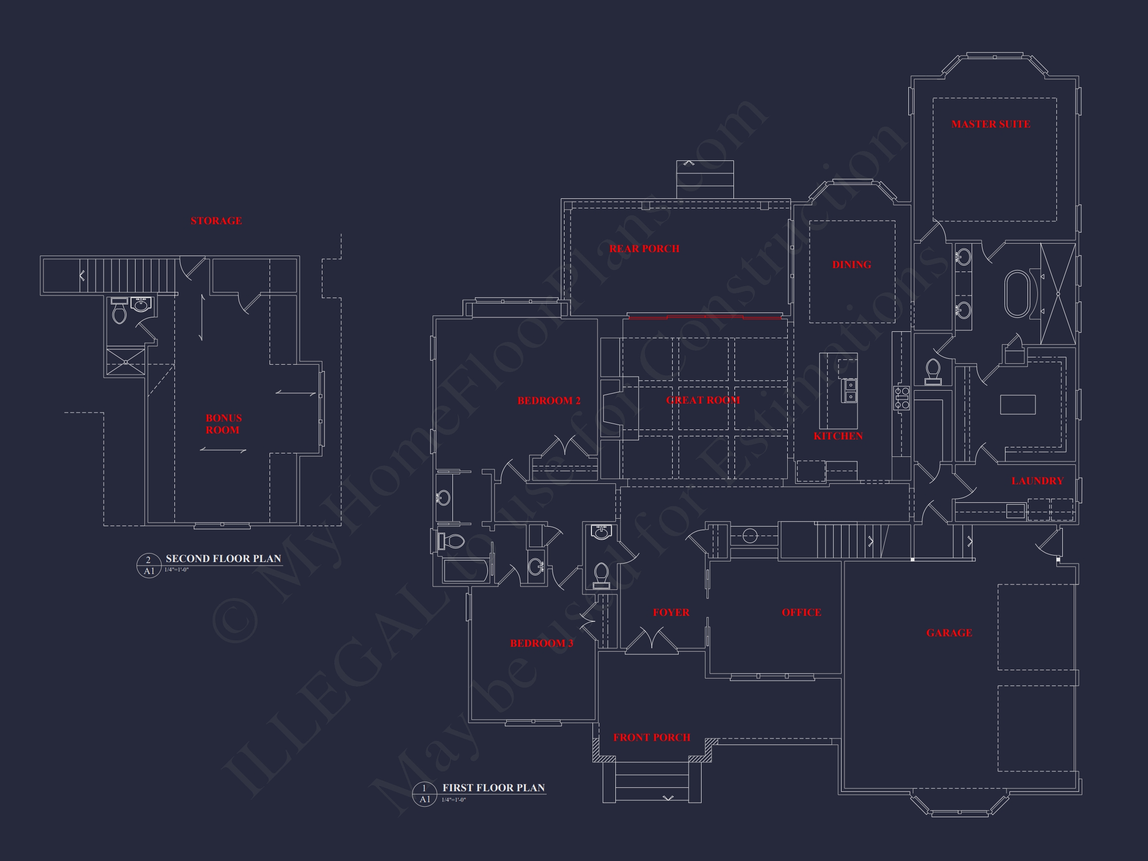 Modern Craftsman Home Plan with Bonus Room and 1.5 Floors