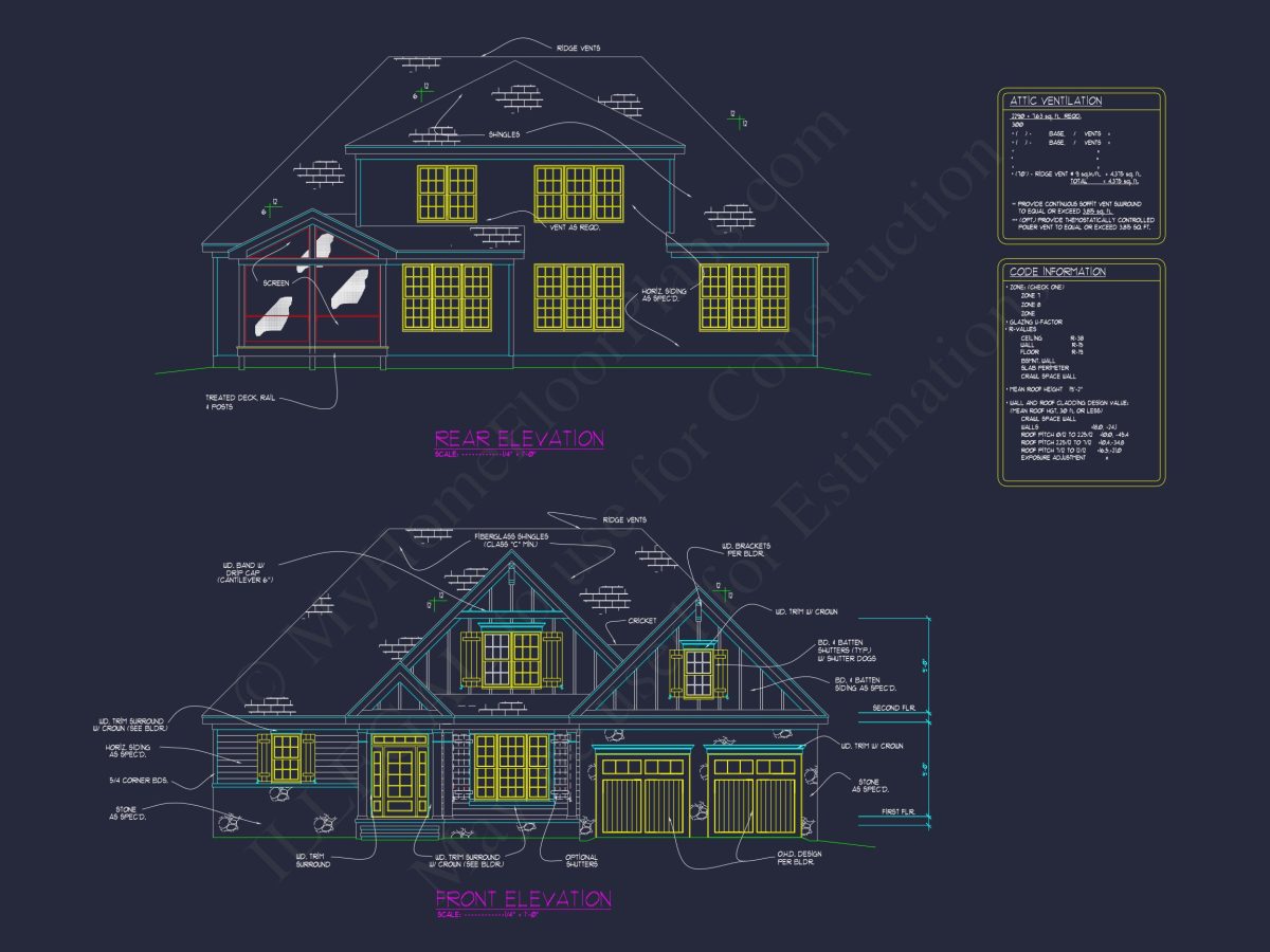 Modern Craftsman house Plan with CAD Blueprints & Designs