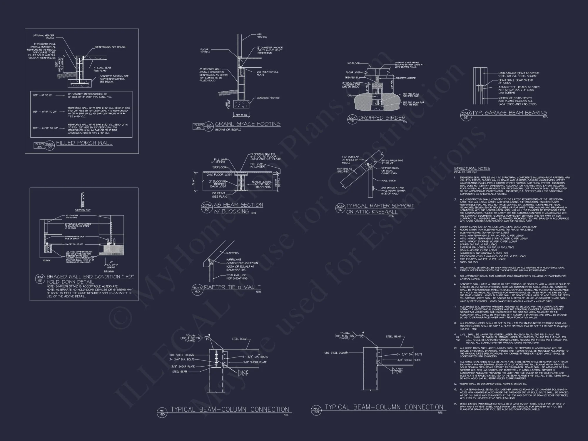 Modern Craftsman house Plan with CAD Blueprints and Design