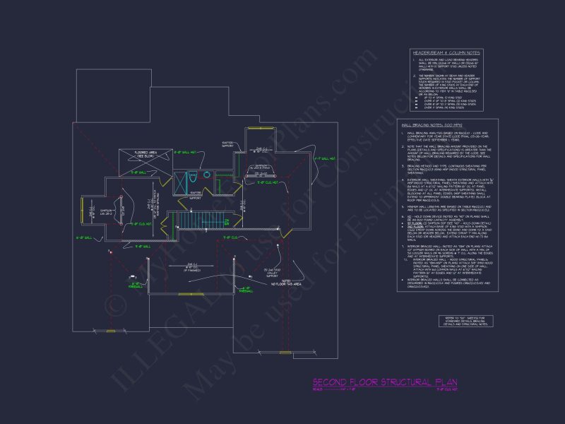 Modern Craftsman house Plan with CAD Designs and Blueprint