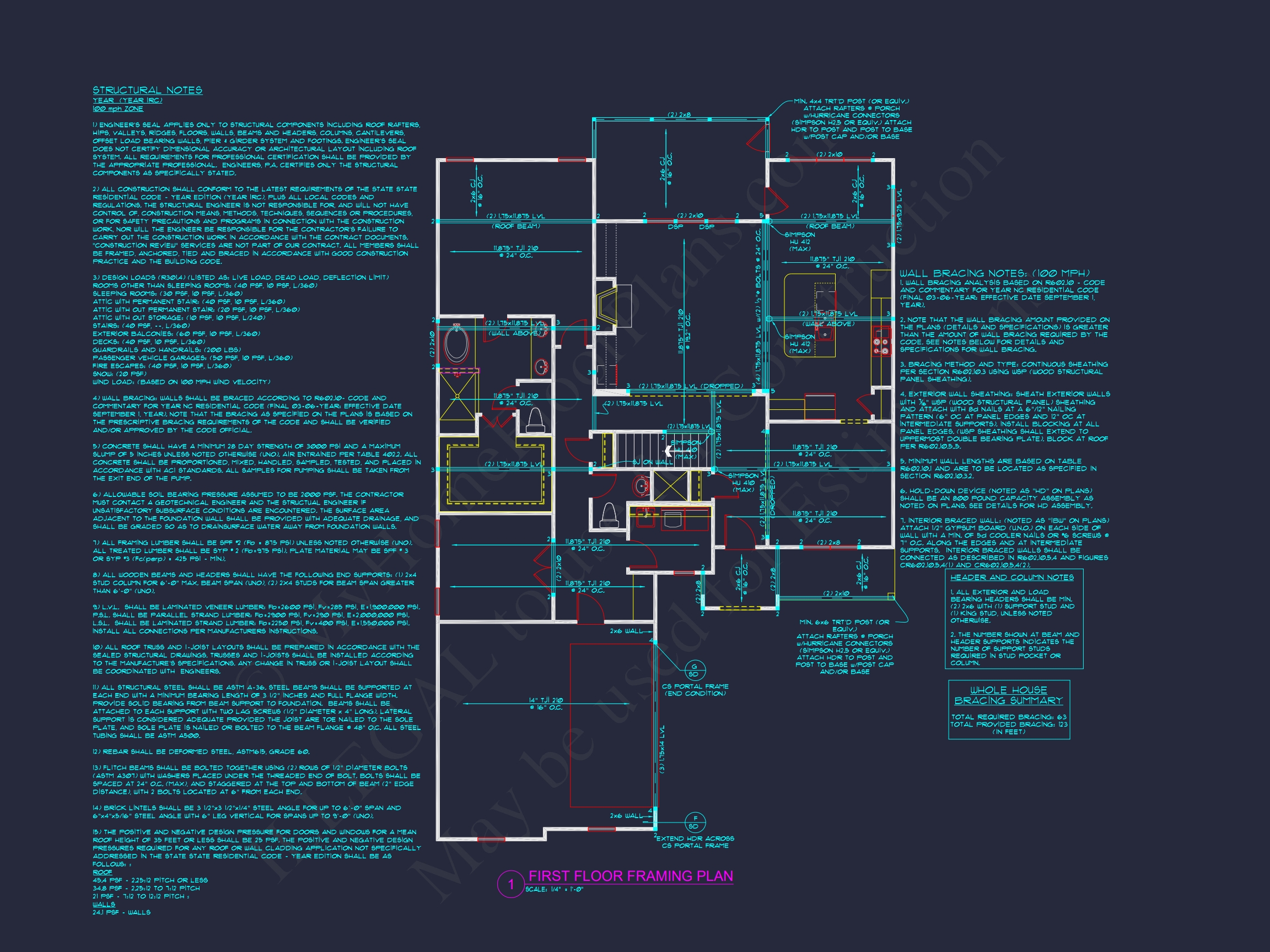 Modern Craftsman Home Plan with CAD Designs and Floor Blueprint