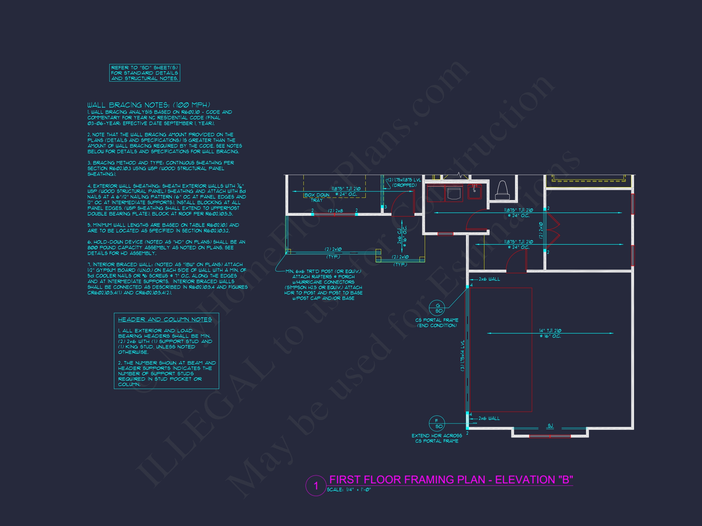 Modern Craftsman Home Plan with CAD Designs and Floor Blueprint