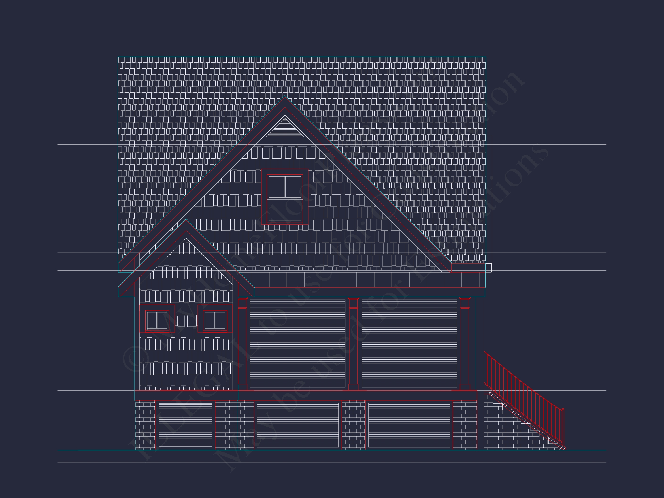 Modern Craftsman Home Plan with Detailed Architecture Designs