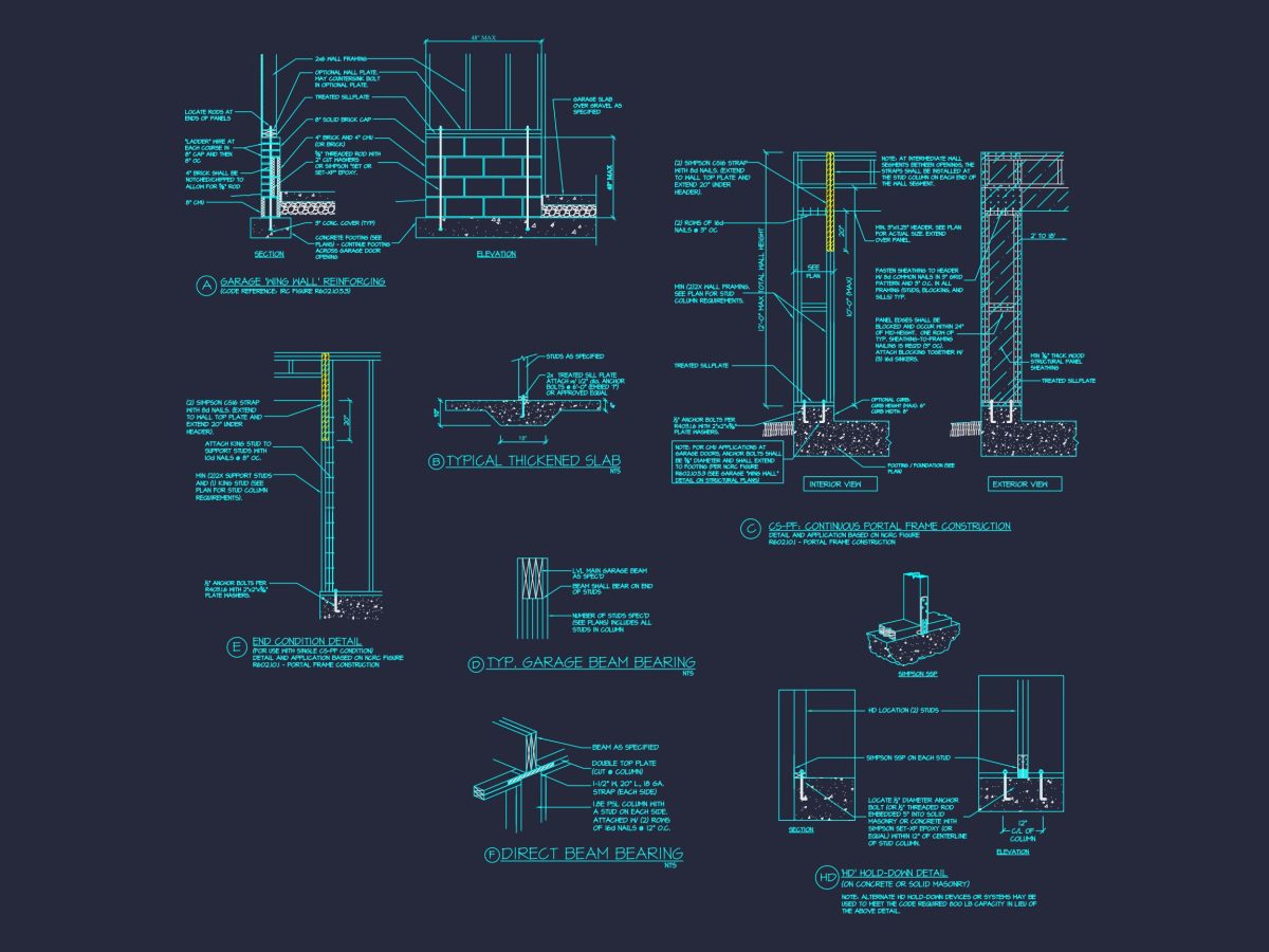 Modern Craftsman house Plan with Detailed Blueprint Designs
