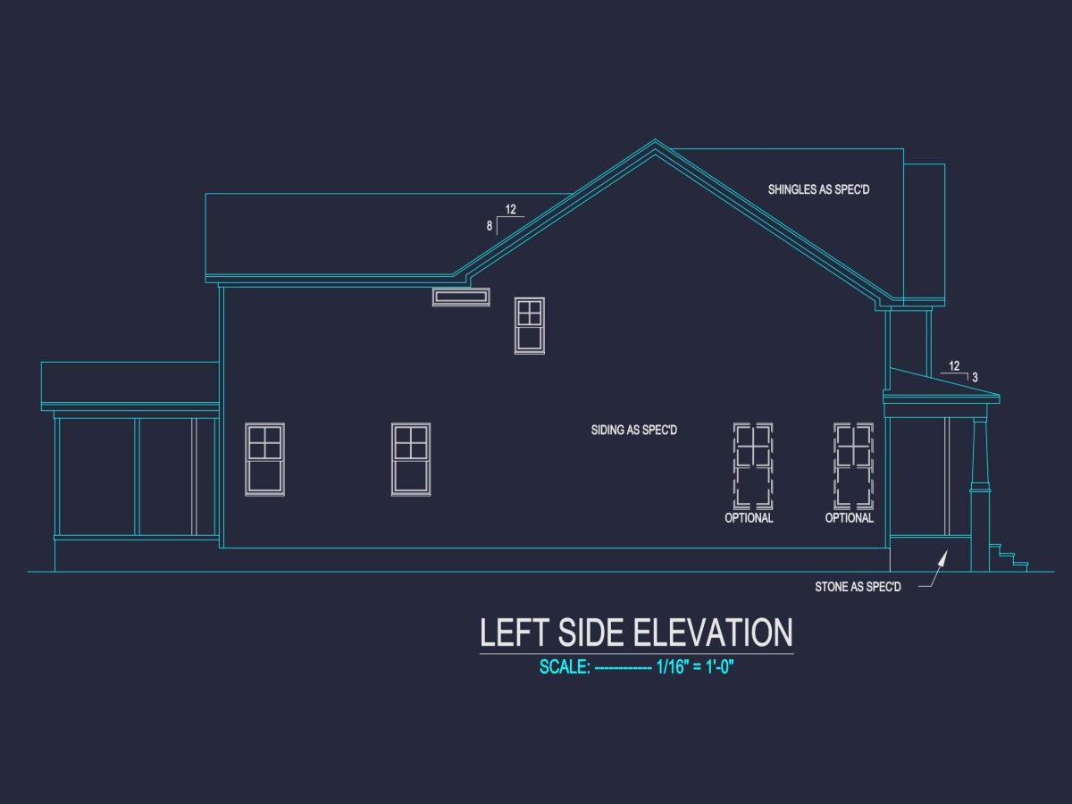 Modern Craftsman house Plan with Detailed Blueprint Designs