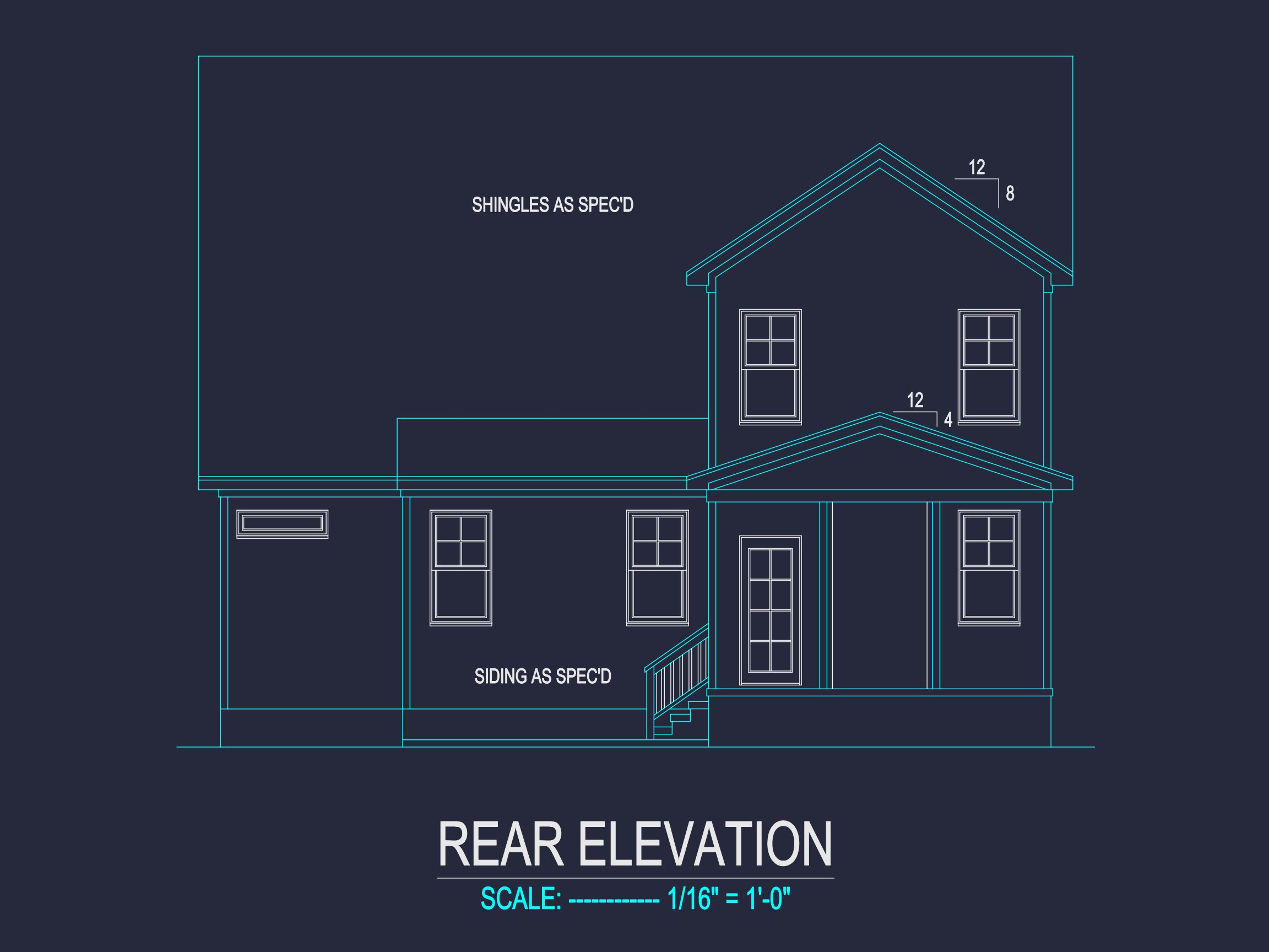 Modern Craftsman house Plan with Detailed Blueprint Designs