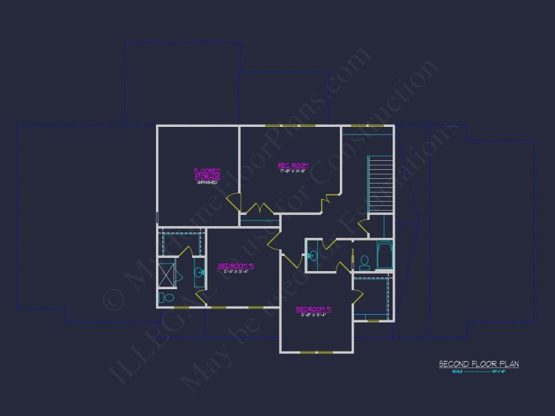 Modern Craftsman house Plan with Detailed Blueprints & CAD Designs